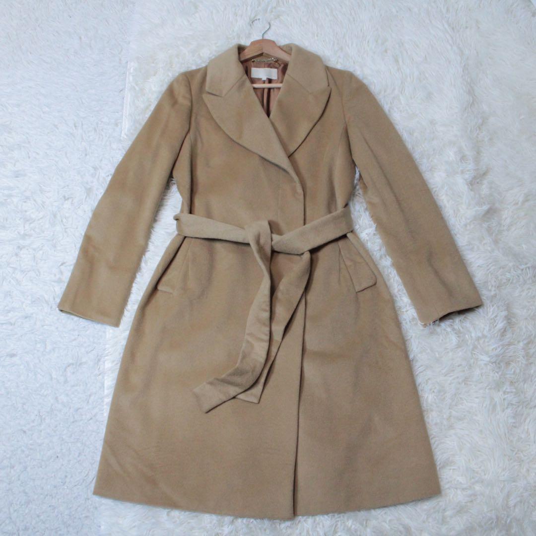 UNTITLED アンタイトル カシミヤ100% チェスターコード ベージュ M