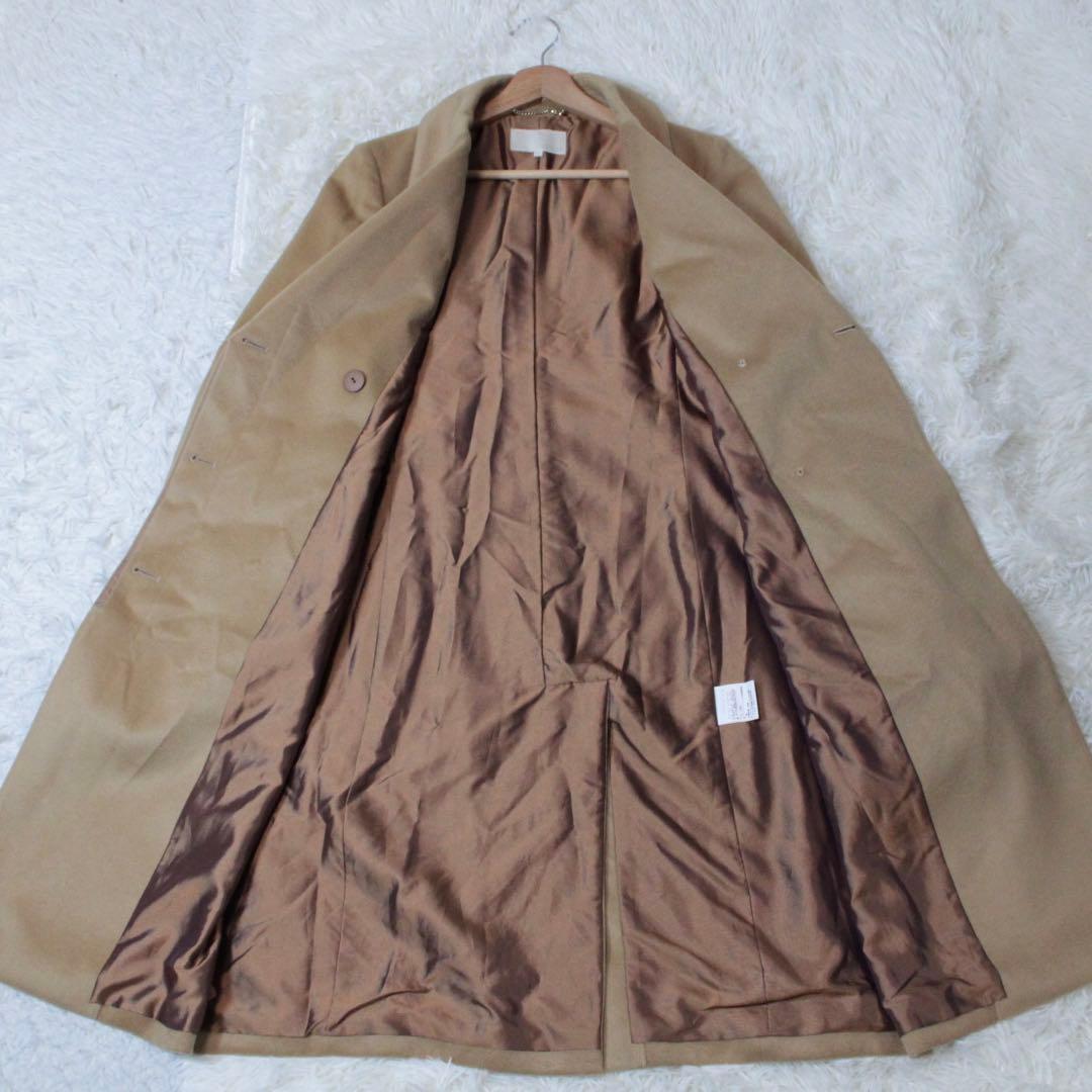 UNTITLED アンタイトル カシミヤ100% チェスターコード ベージュ M