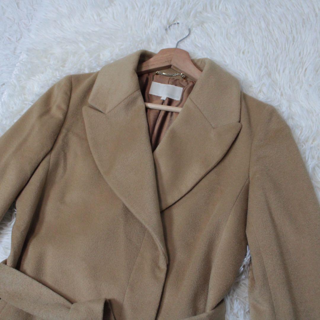 UNTITLED アンタイトル カシミヤ100% チェスターコード ベージュ M