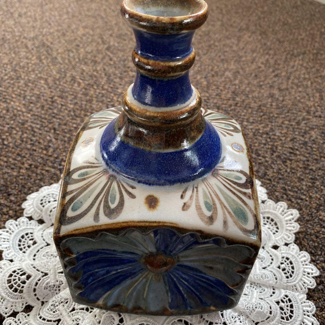 ビンテージトナラ陶器(メキシコ)イタリアワインデカンタ陶器作家物
