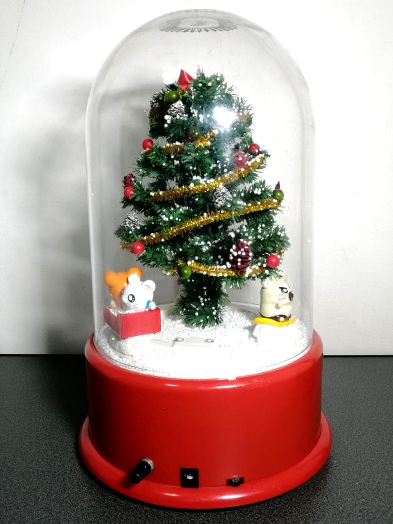 とっとこハム太郎 雪ふるツリー ハムたちが回転 クリスマスツリー スノードーム