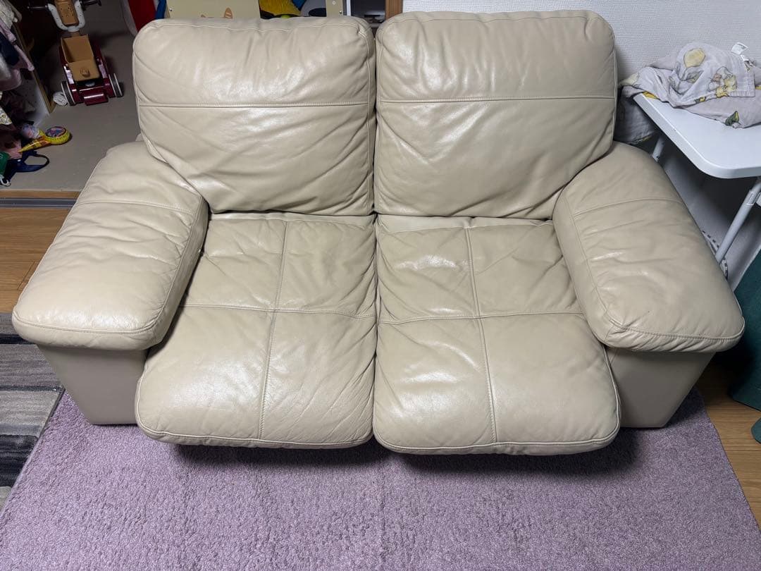 ニトリ　レザーソファ　2.5人掛け