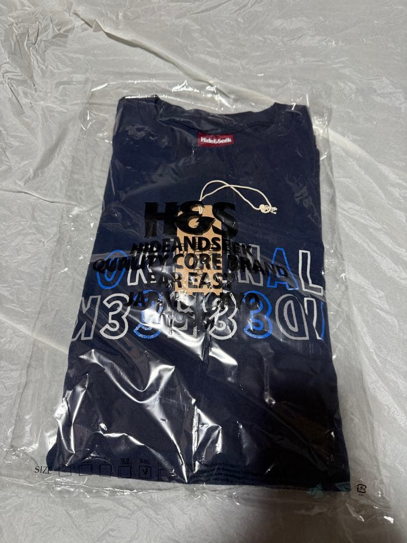 HIDE AND SEEK 西浦徹コラボ ロンT NAVY XXL