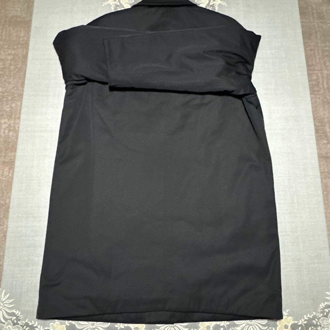新品 ユニクロC パフテックハーフコート ブラックL