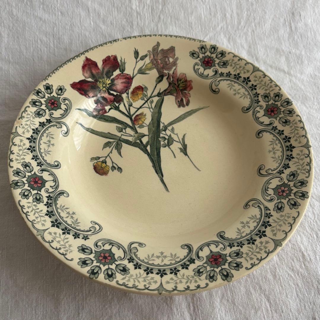 フランスアンティーク ショワジールロワ Fleurs Coupées プレート