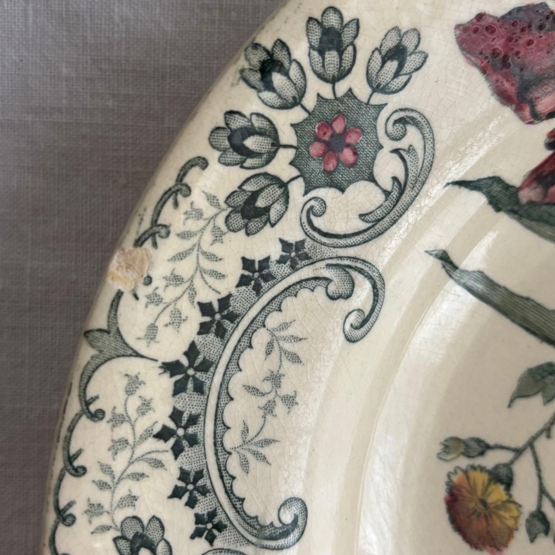 フランスアンティーク ショワジールロワ Fleurs Coupées プレート