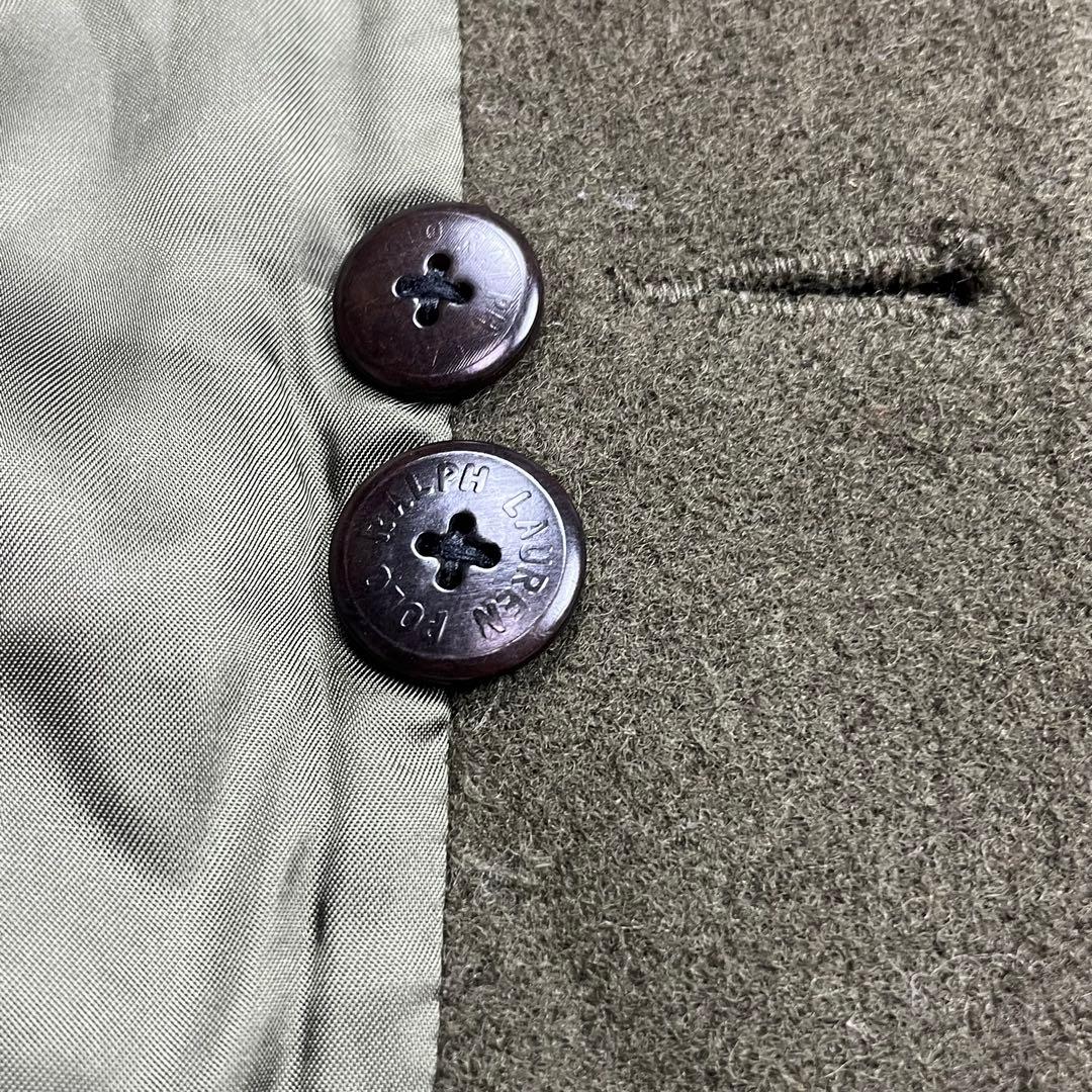 Polo by Ralph Lauren レザー ウール ハンティングジャケット