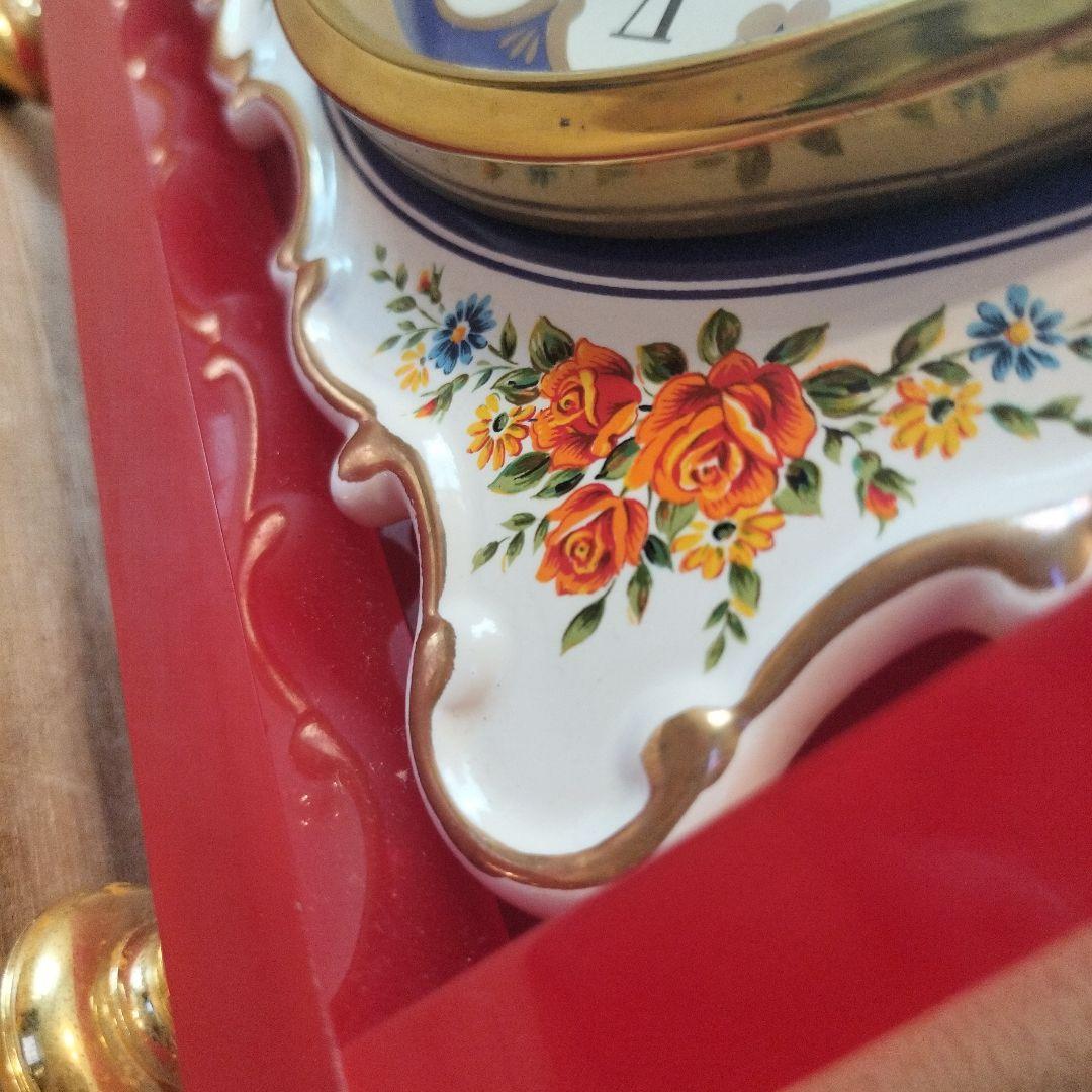 昭和レトロ★トランジスタクロック　タイル付き　チクタクモダン置き時計