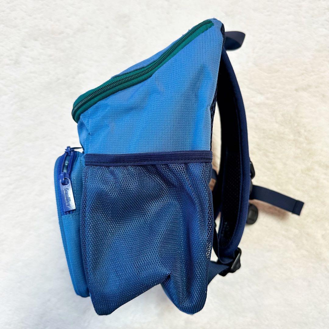 美品 familiar キッズ リュック ライトブルー 飛行機