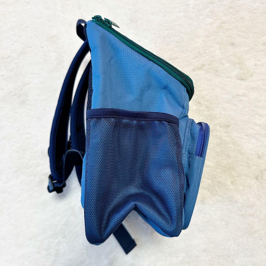 美品 familiar キッズ リュック ライトブルー 飛行機