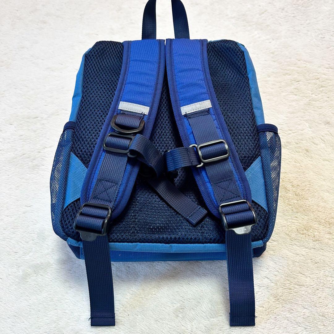 美品 familiar キッズ リュック ライトブルー 飛行機