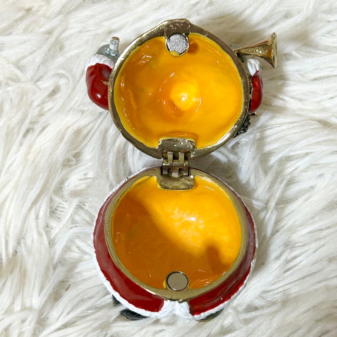 【美品】シリウス ピューター ジュエリーケース 真鍮 サンタ スノーマン お家