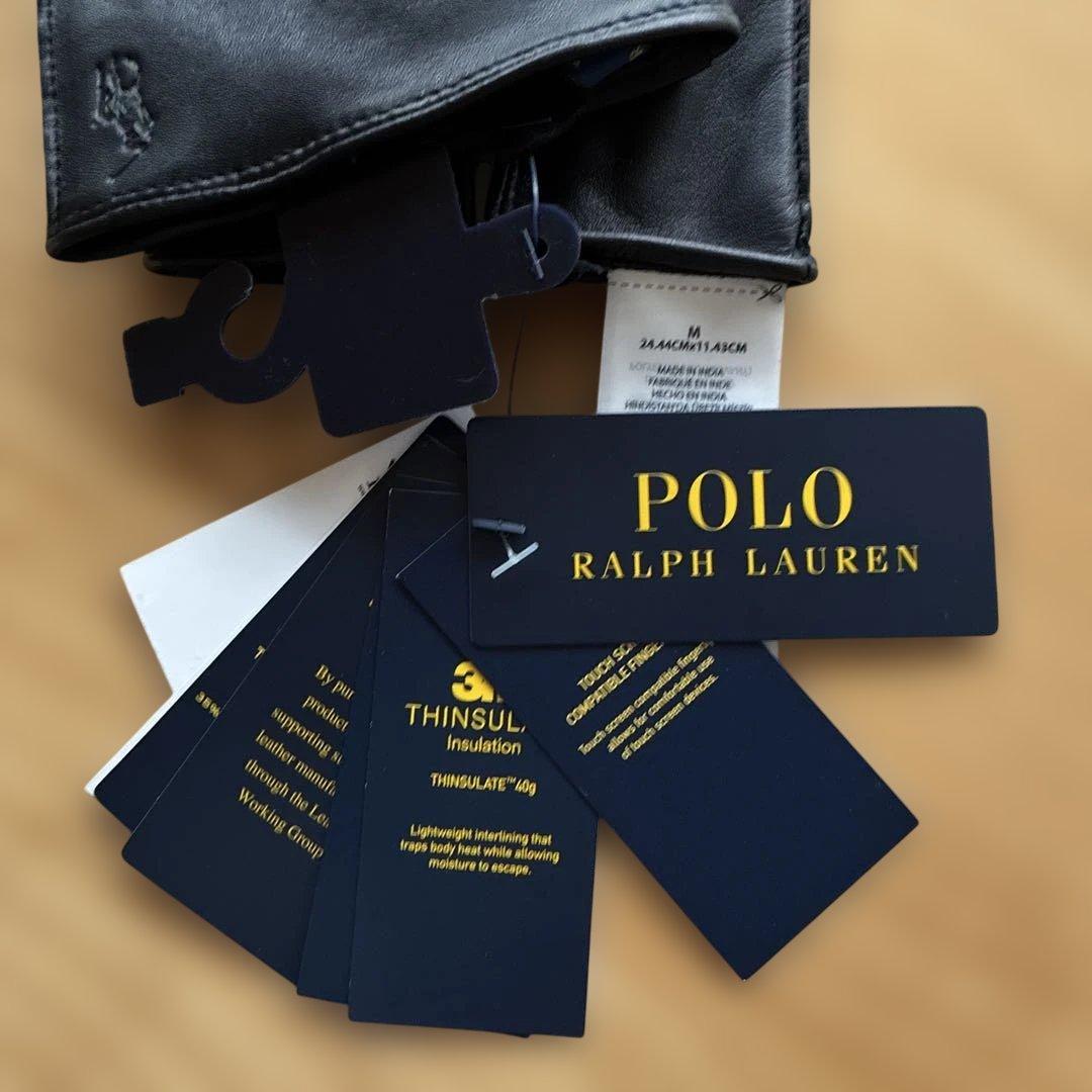 Polo Ralph Lauren ブラック手袋 Mサイズ　ラルフローレン　新品