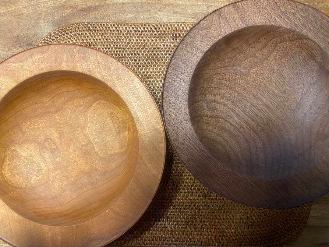 名古路英介さん ウッド リムパスタボウル 2色セット