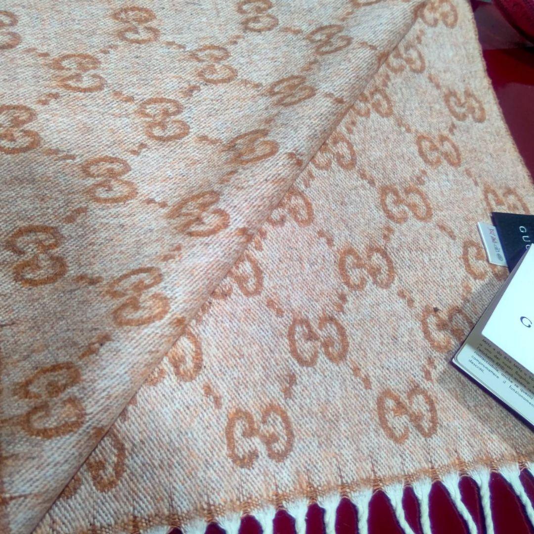 ❤新品箱袋付き❤GUCCI マフラー ストール ショール スカーフ❤オレンジ❤