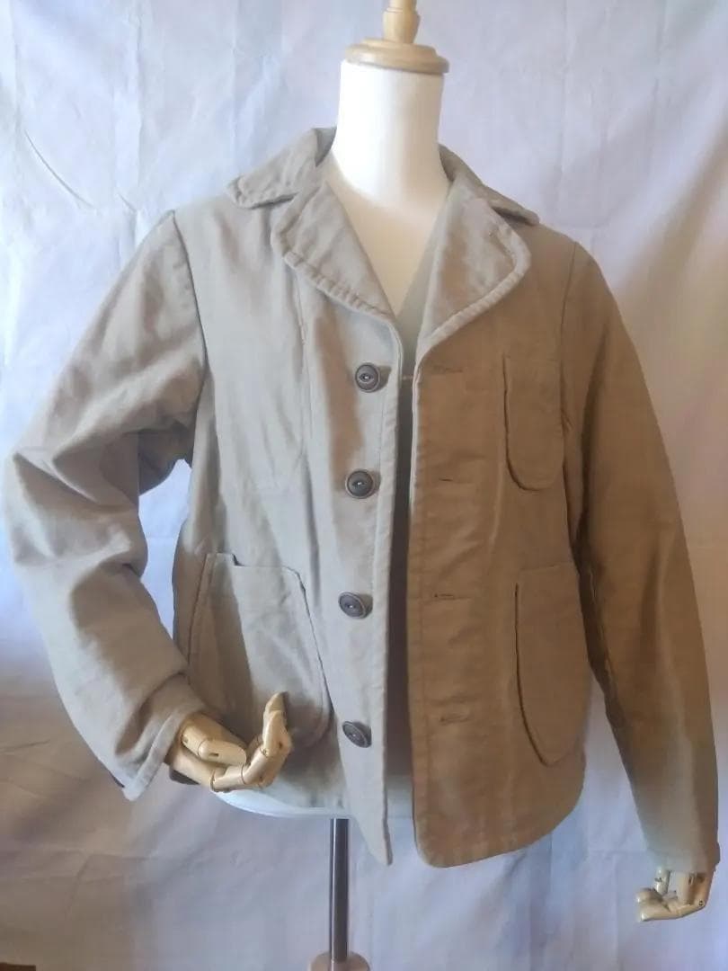 【未使用に近し】45R　日本製ジャケット　星3つでサイズL　コットン100%