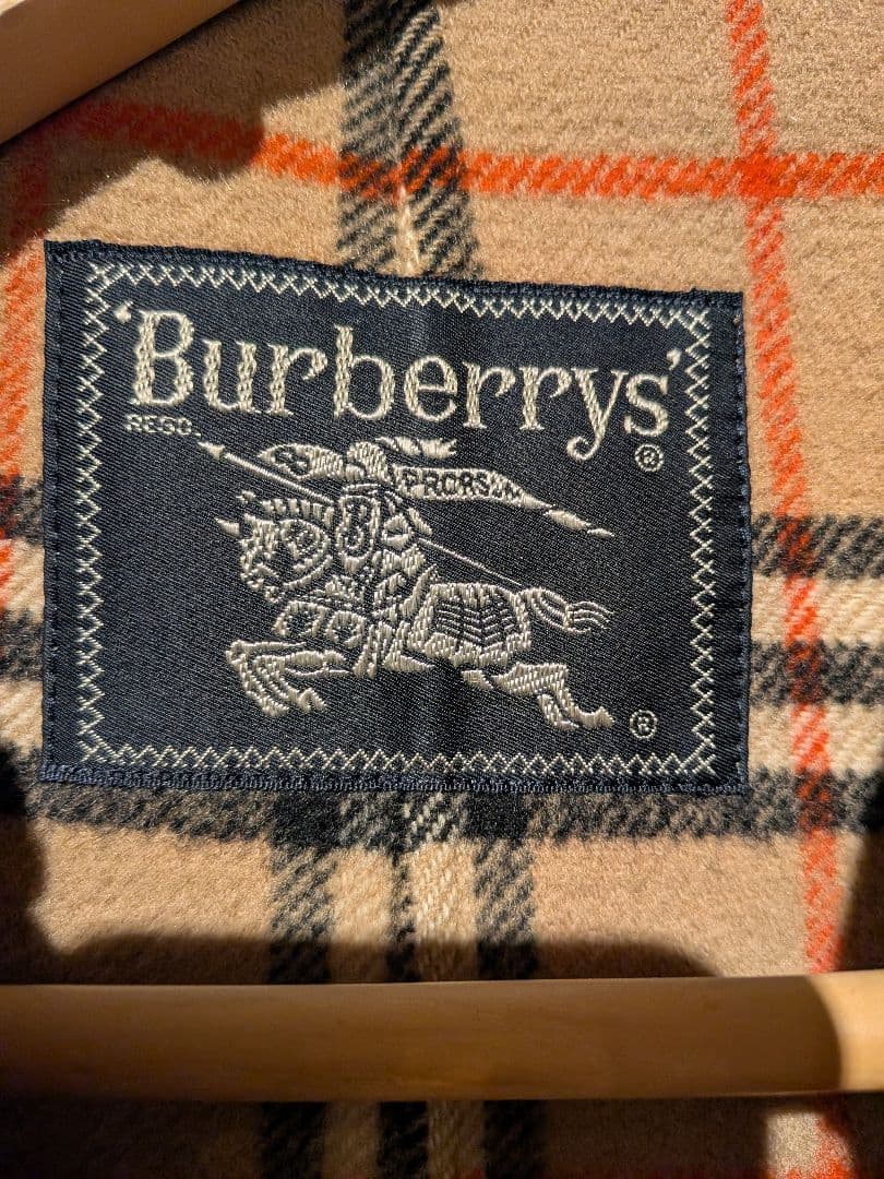 Burberrys ヴィンテージ メンズ ノバチェック ウールコート ベルト付き