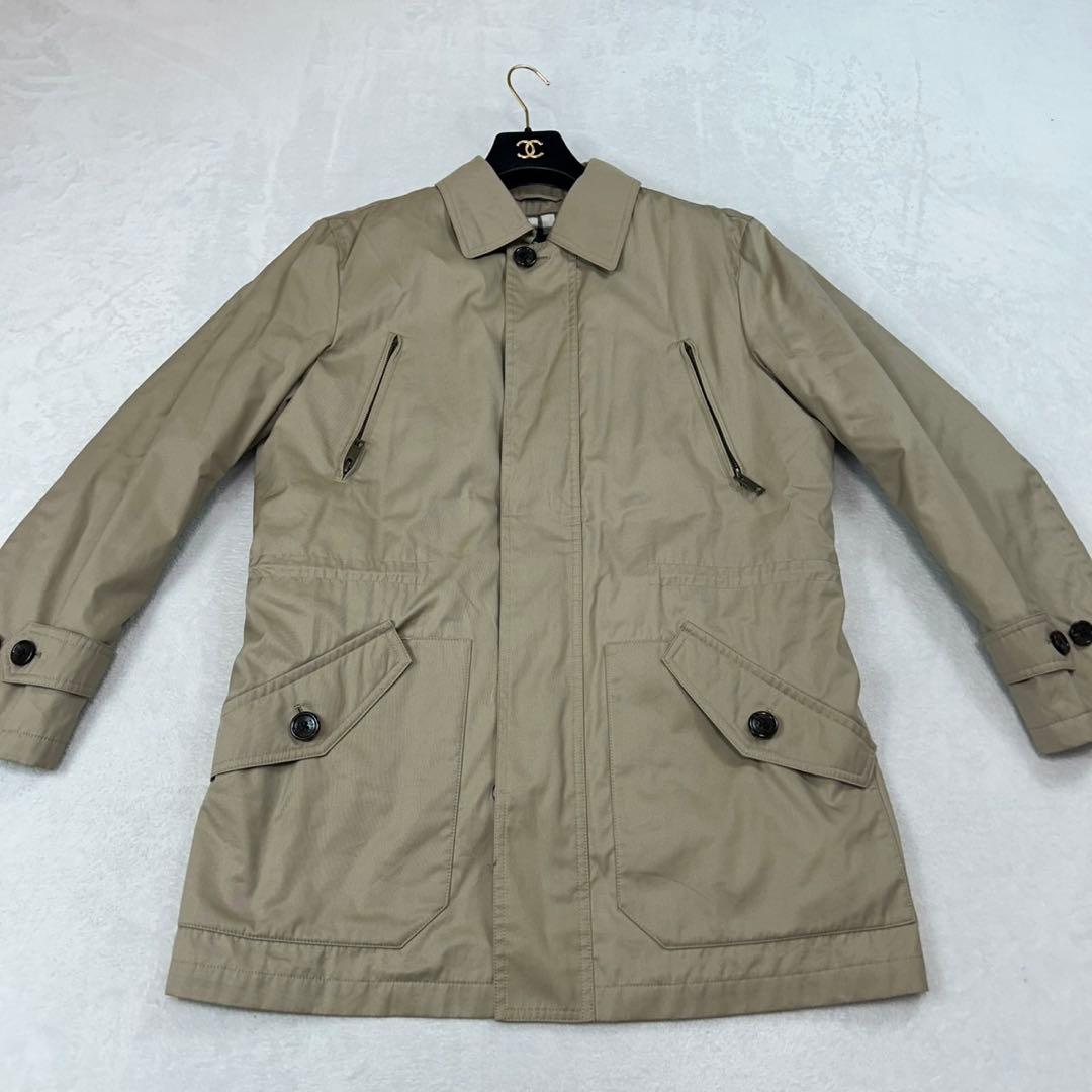 J481 美品 L バーバリーロンドン ライナー付き ステンカラーコート メンズ