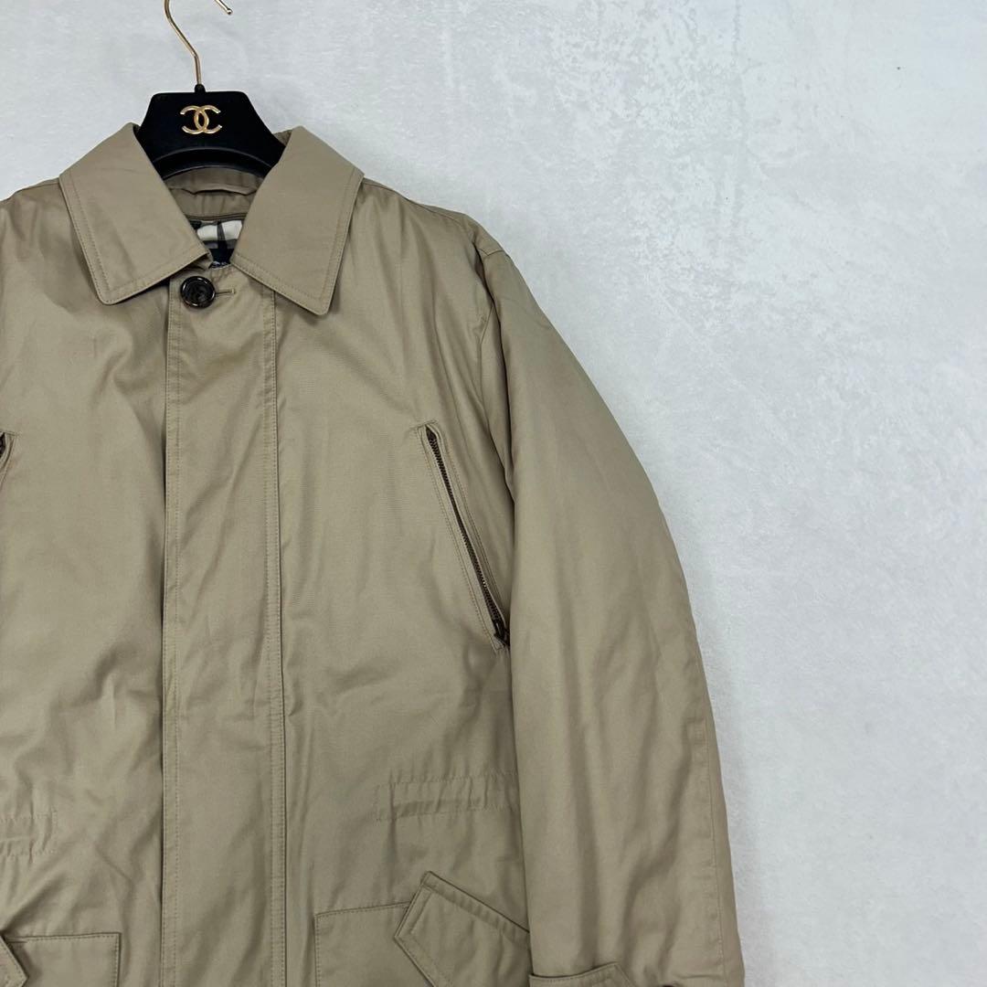J481 美品 L バーバリーロンドン ライナー付き ステンカラーコート メンズ