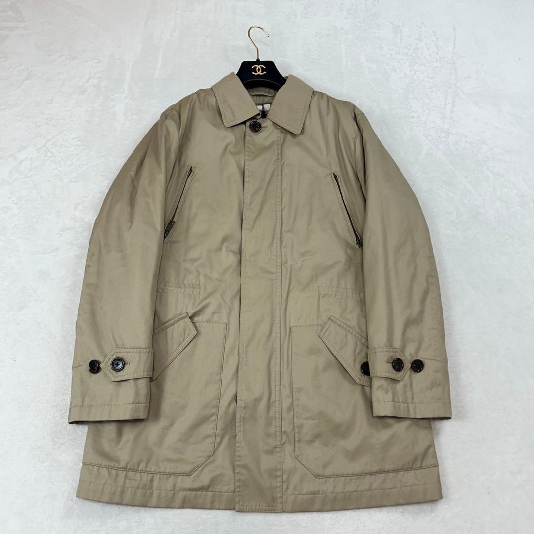 J481 美品 L バーバリーロンドン ライナー付き ステンカラーコート メンズ