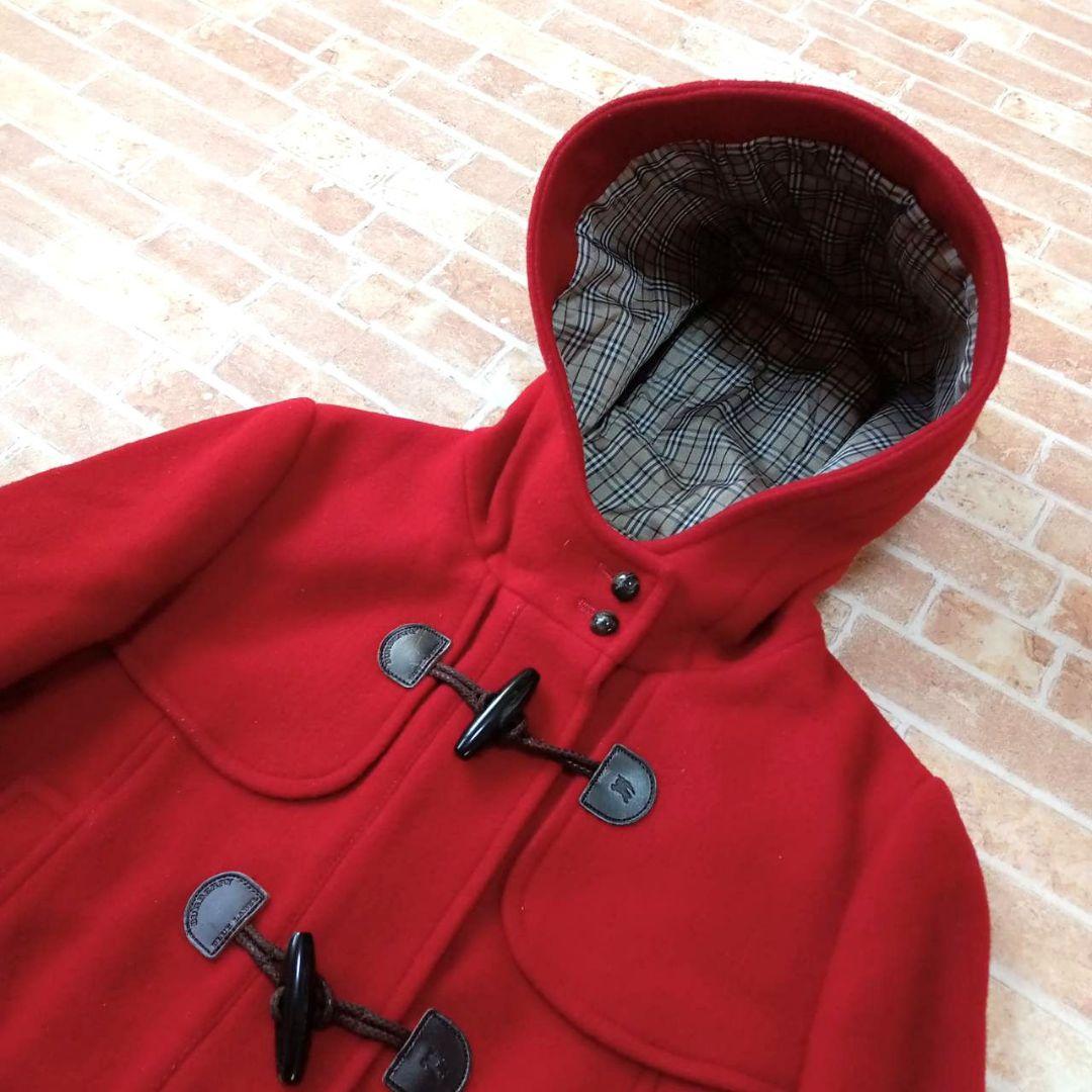 【極美品】バーバリーブルーレーベル　ノバチェック　フード　ダッフルコート　38