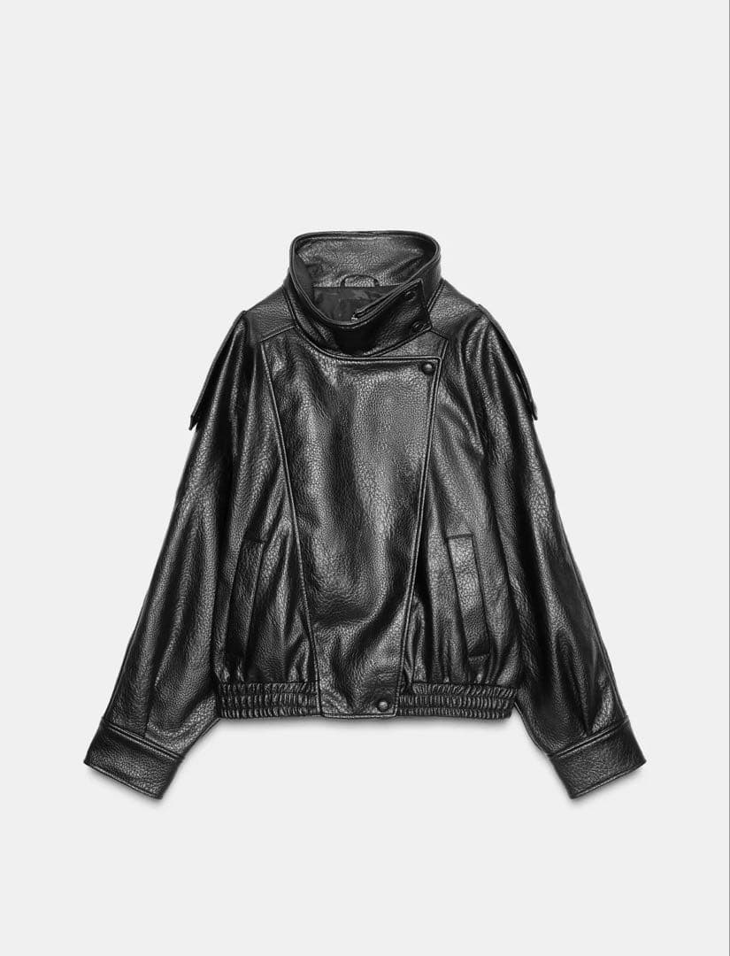 ZARA ザラ フェイクレザージャケット ライダース 革ジャン