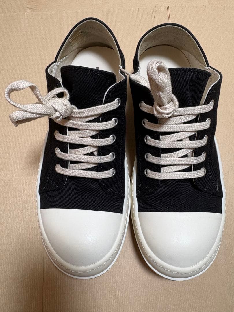 靴 RICKOWENS DRKSHDW SLIP ON BLACK/MILK