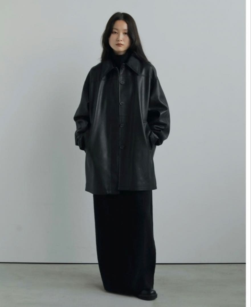 ジャケット・アウター anuke Ecoleather Over Jacket 38