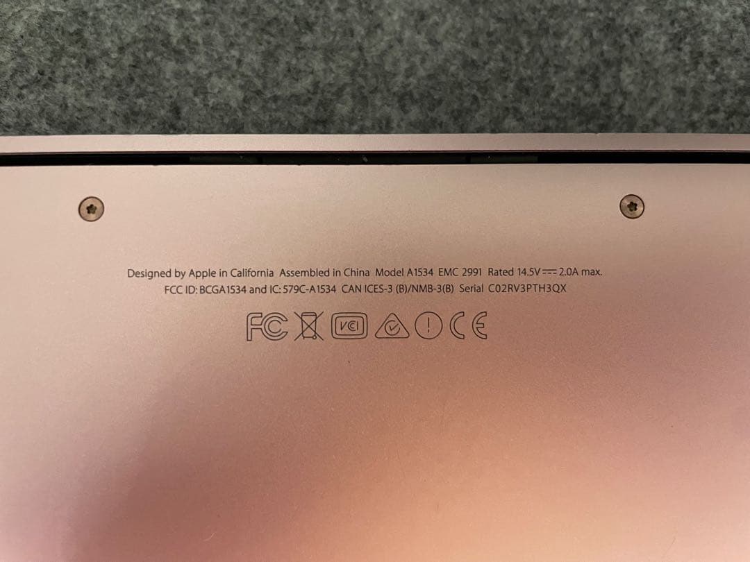 ヨシノApple MacBook 12インチ ローズゴールド
