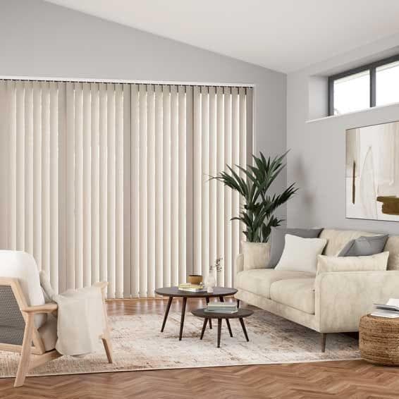 遮光ミコノス アンバーホワイト バーチカルブラインド