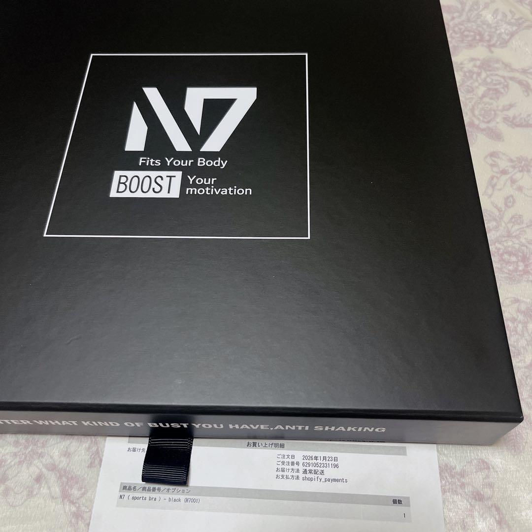 ※うさぎ✧*。新品未使用N7 ( sports bra )black✧*。