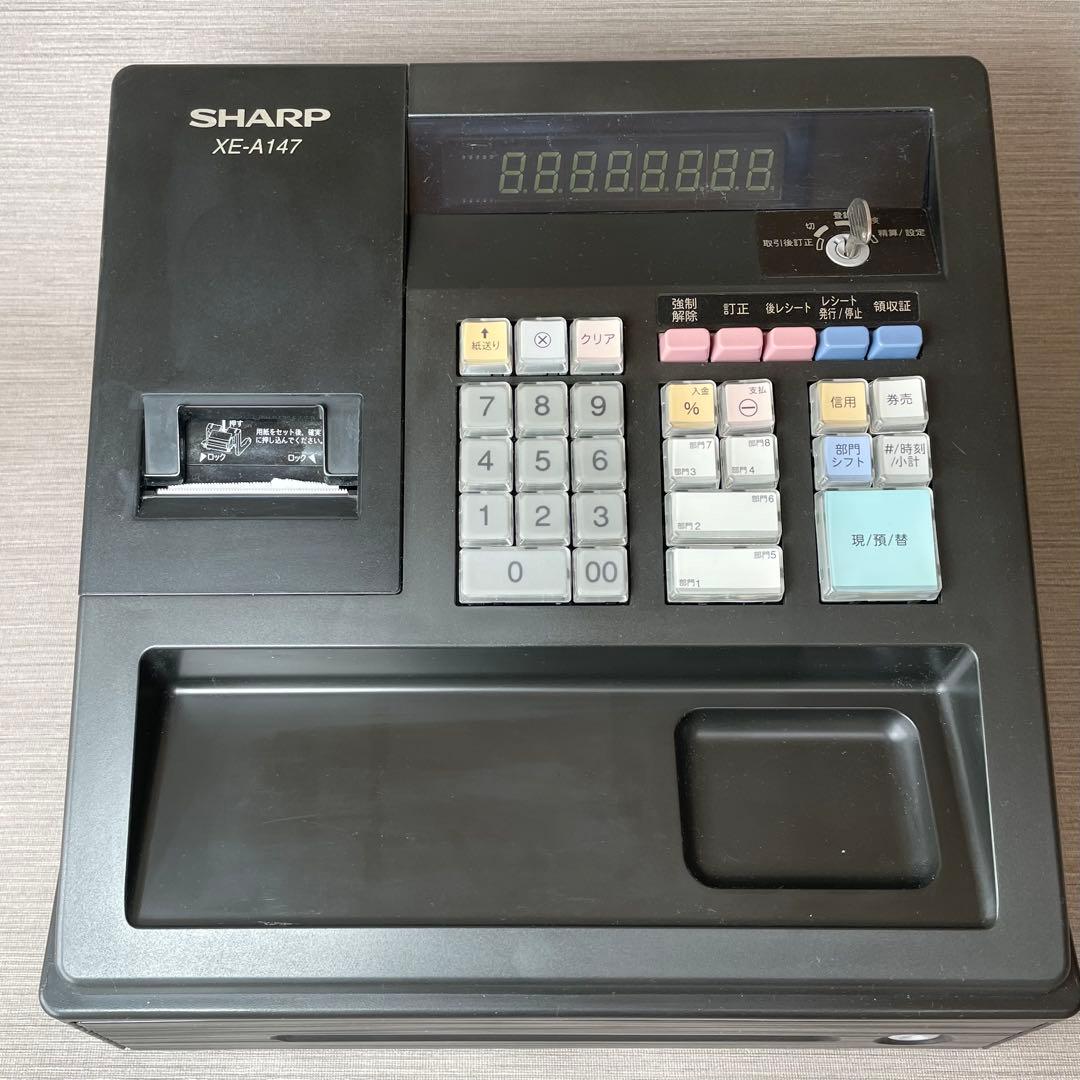 美品✨シャープ レジスター XE-A147 PC連携売上管理可能 送料無料 匿名