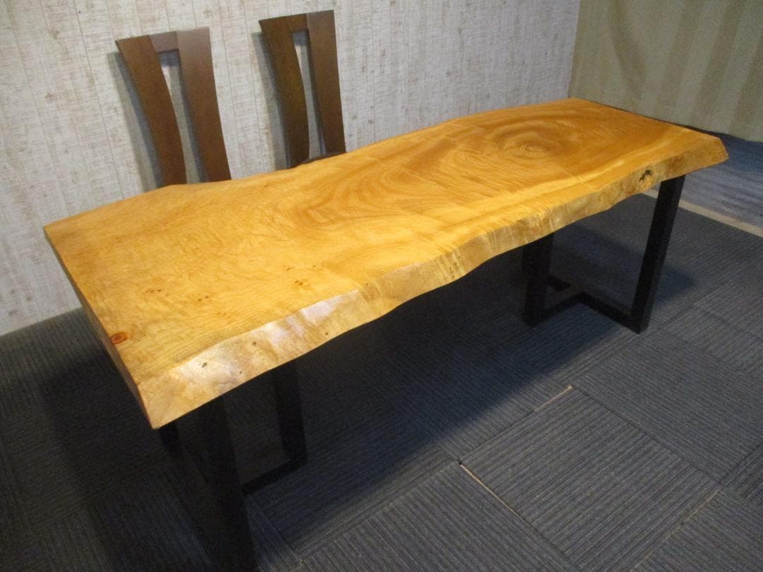 ＃1619■　楠　クス　テーブル　ローテーブル　ダイニング　座卓　一枚板　天板