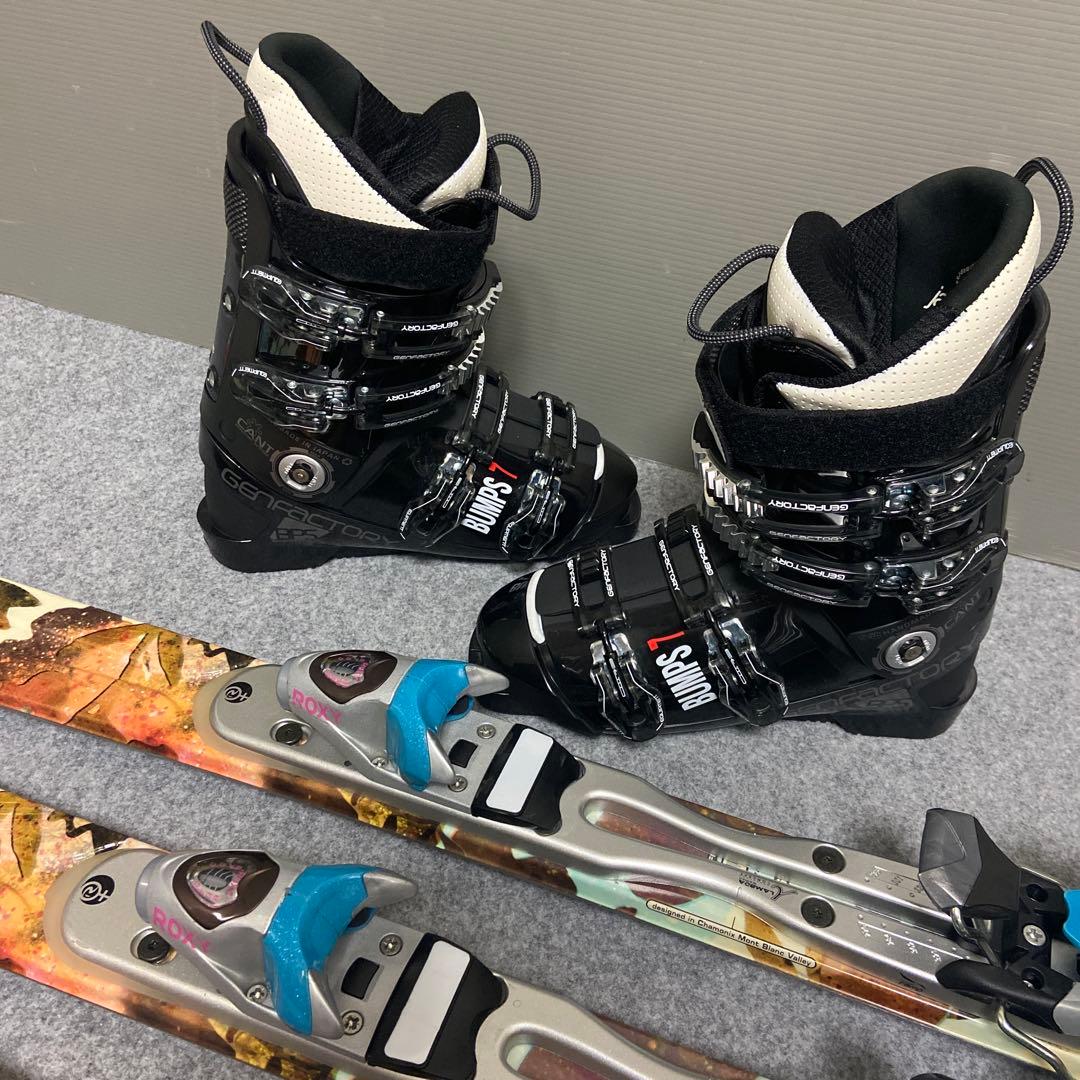 ★ 美品★メンテ済　大人スキーセット 板ROXY 162cm ブーツ26cm