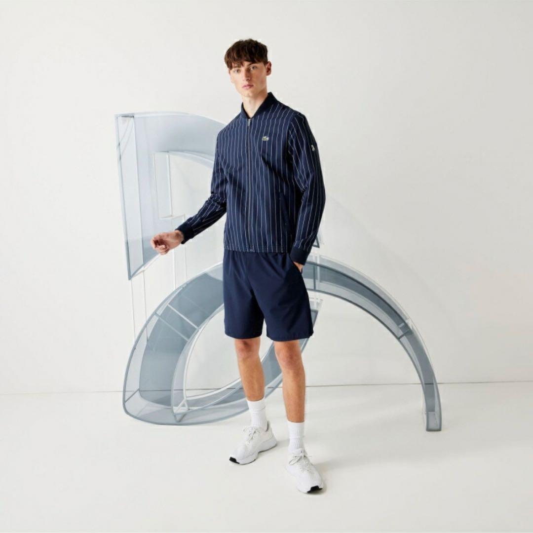 【希少・未使用】LACOSTE ジョコビッチモデル ピンストライプ ブルゾン