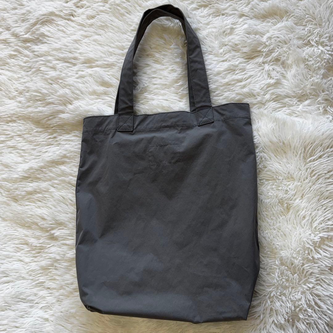 MHL PROOFED HIGHCOUNT TWILL TOTE グレー A4可