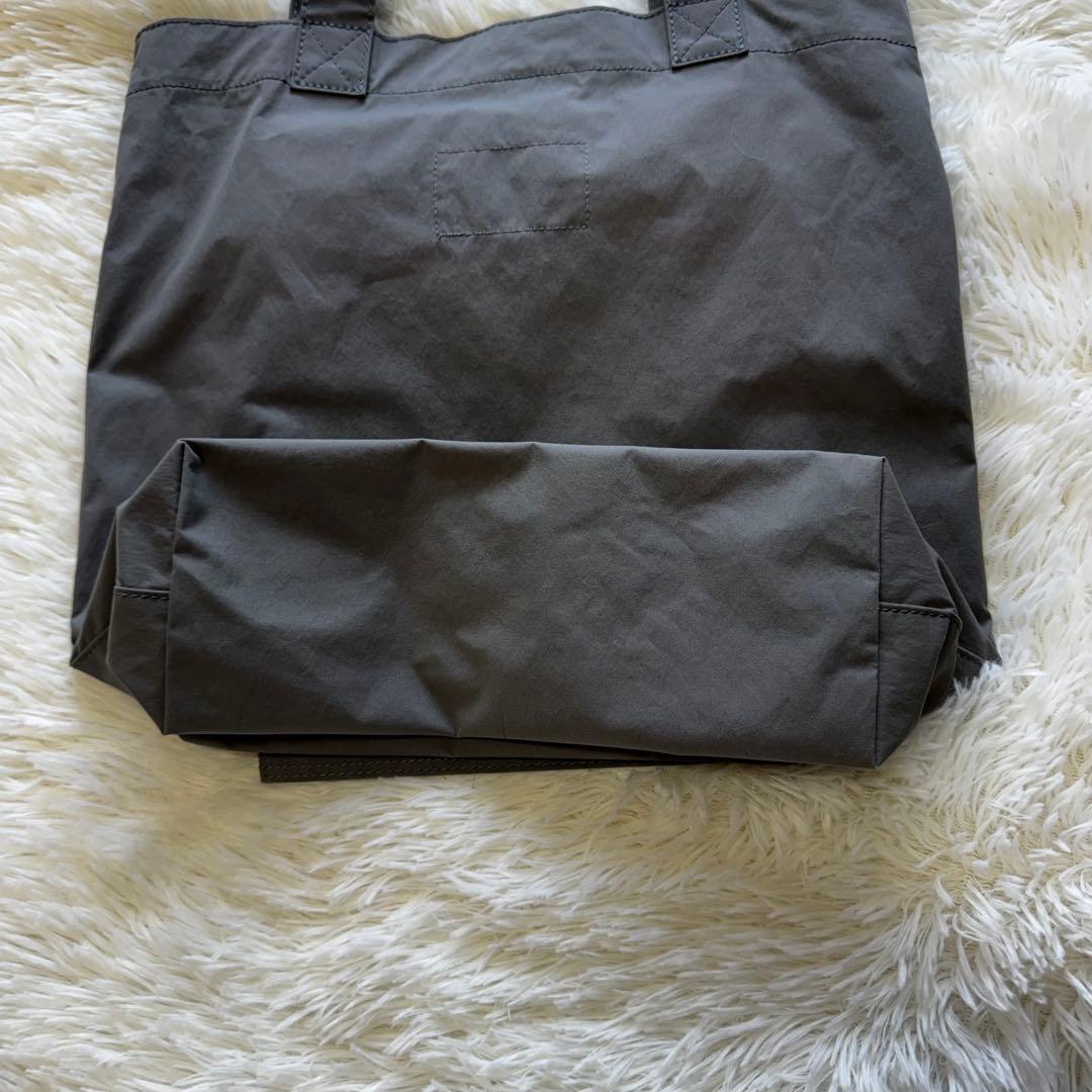MHL PROOFED HIGHCOUNT TWILL TOTE グレー A4可