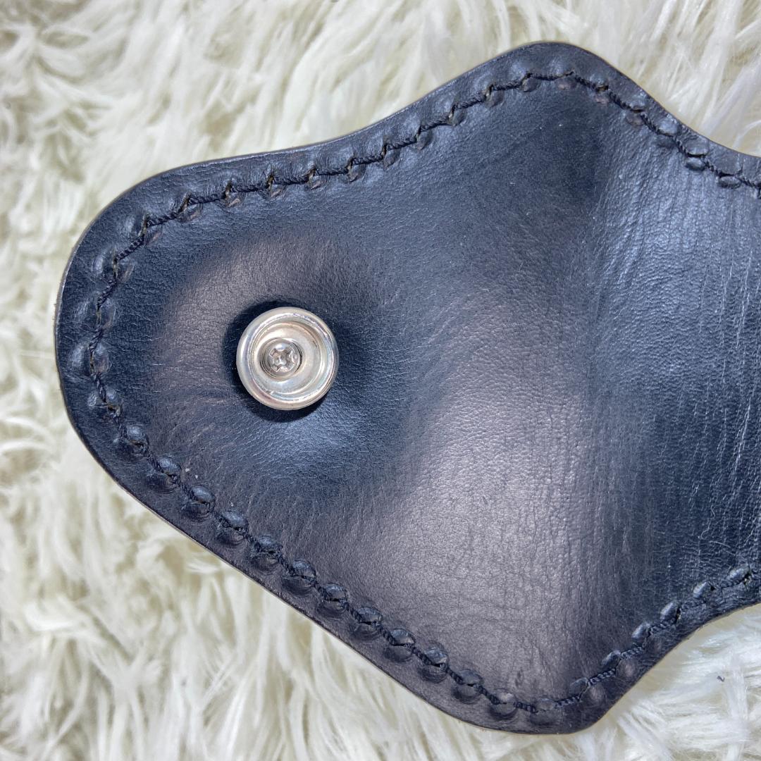 バイカーズウォレット　 レザー　長財布　本革　カーヴィング　コンチョ　ターコイズ