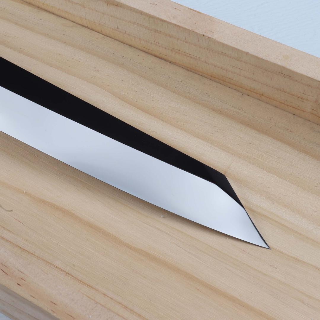 梵静刃物 切付包丁刺身包丁 尺寸 ウルトラ鏡面仕上げ スネークウッド白水牛八角柄