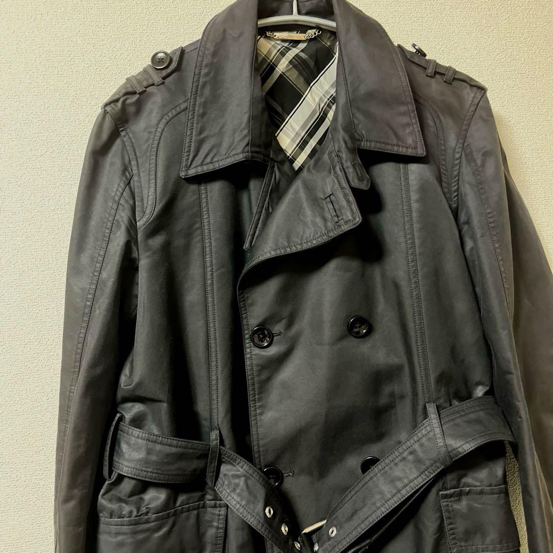 DOLCE&GABBANA ドルチェ＆ガッバーナ トレンチコート サイズ50黒
