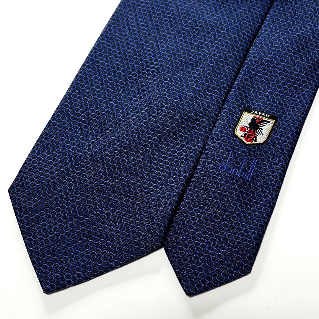 3514✨極美品✨ダンヒル ネクタイ パネル柄 JFA 2020W杯 サッカー