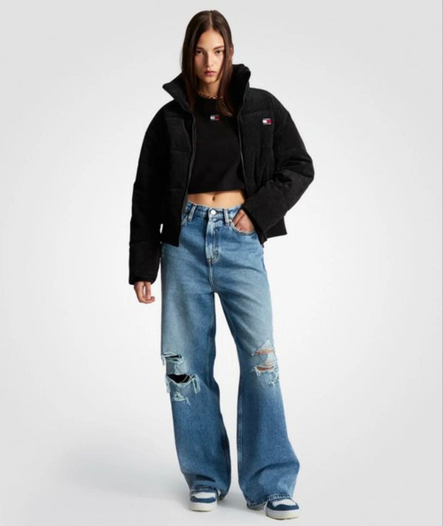  Jeans ブラック コーデュロイダウンジャケット XSサイズ