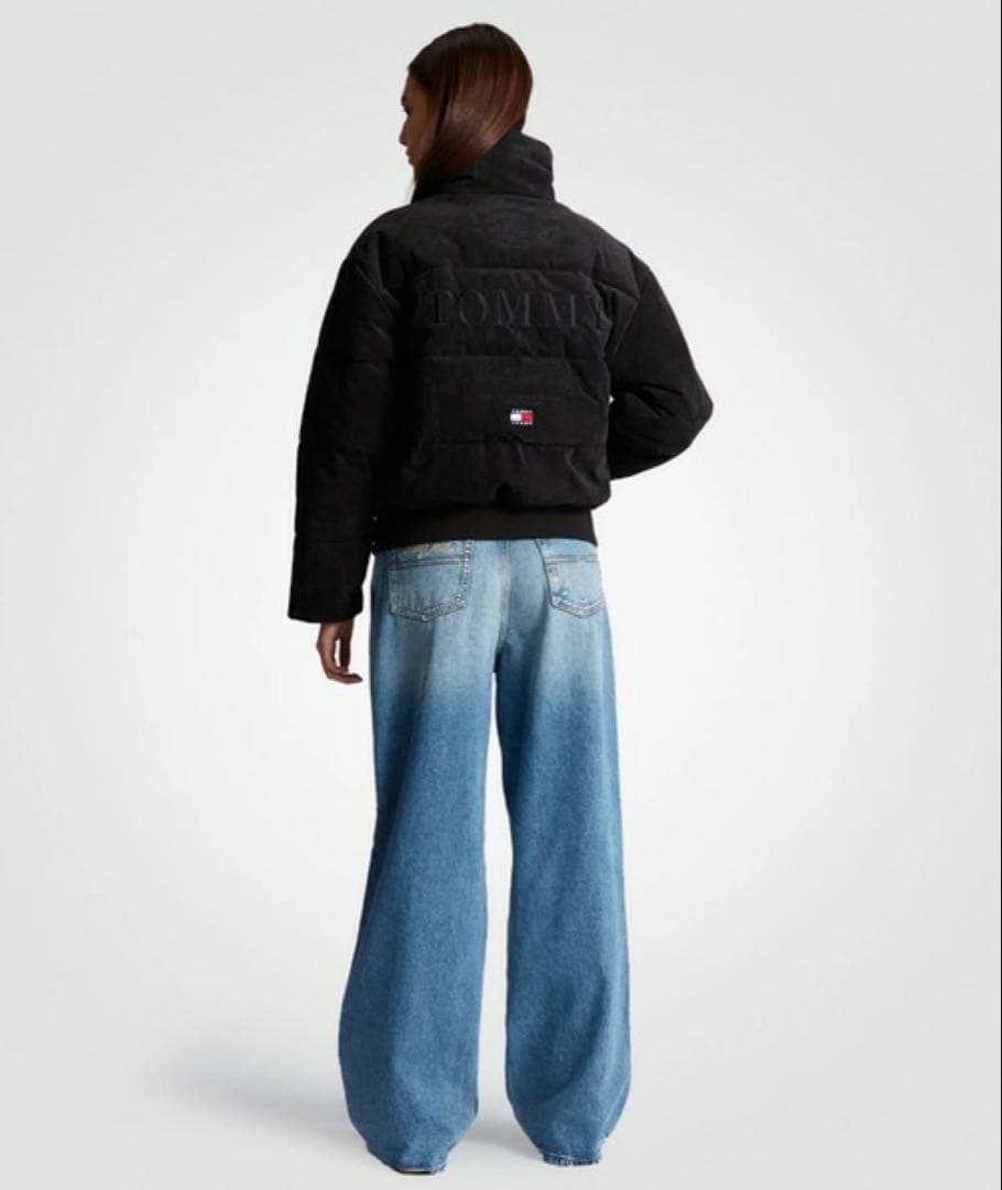  Jeans ブラック コーデュロイダウンジャケット XSサイズ