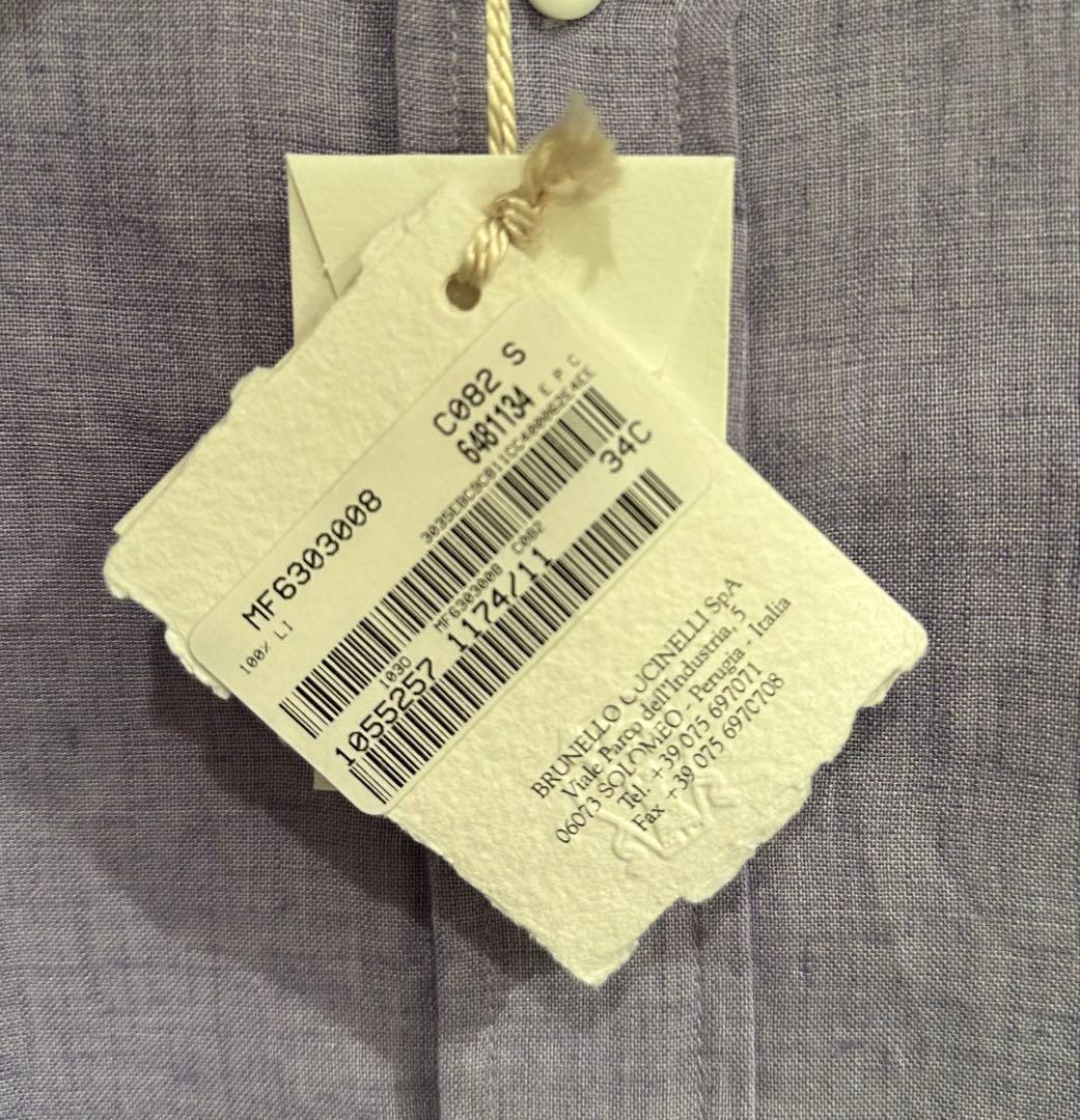 BRUNELLO CUCINELLI/リネンシャツ/サイズS/新品未使用