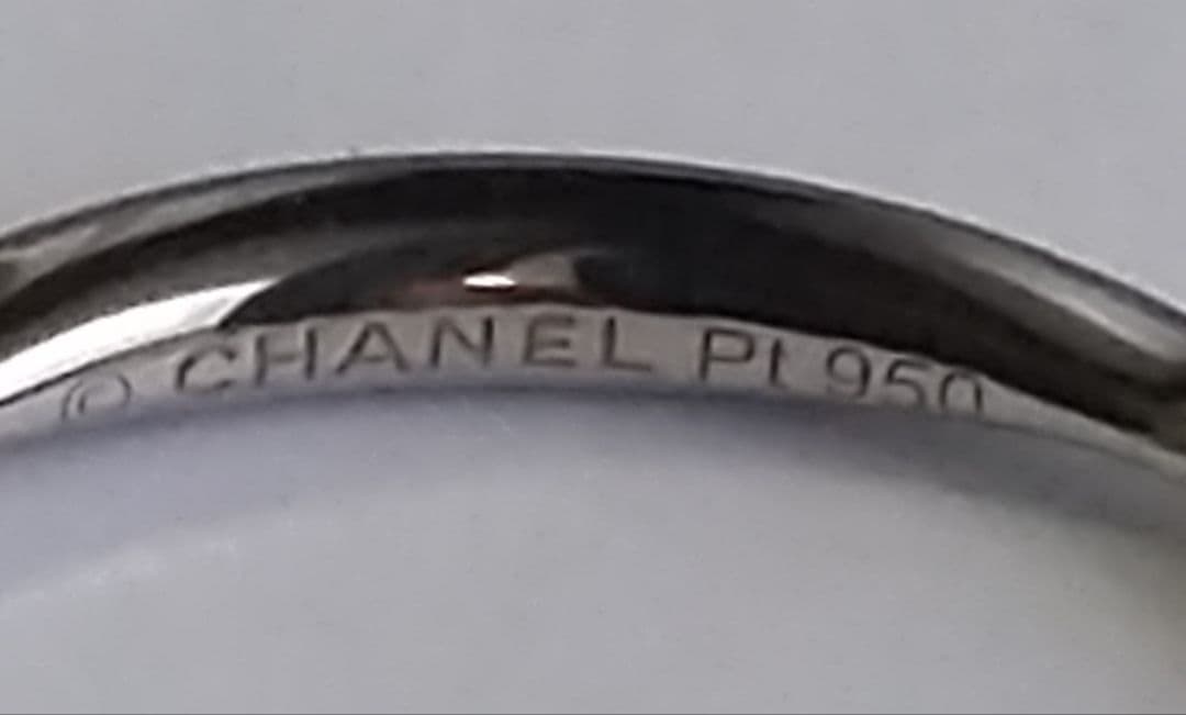 CHANEL プラチナ950 リング サイズ#12 カメリア