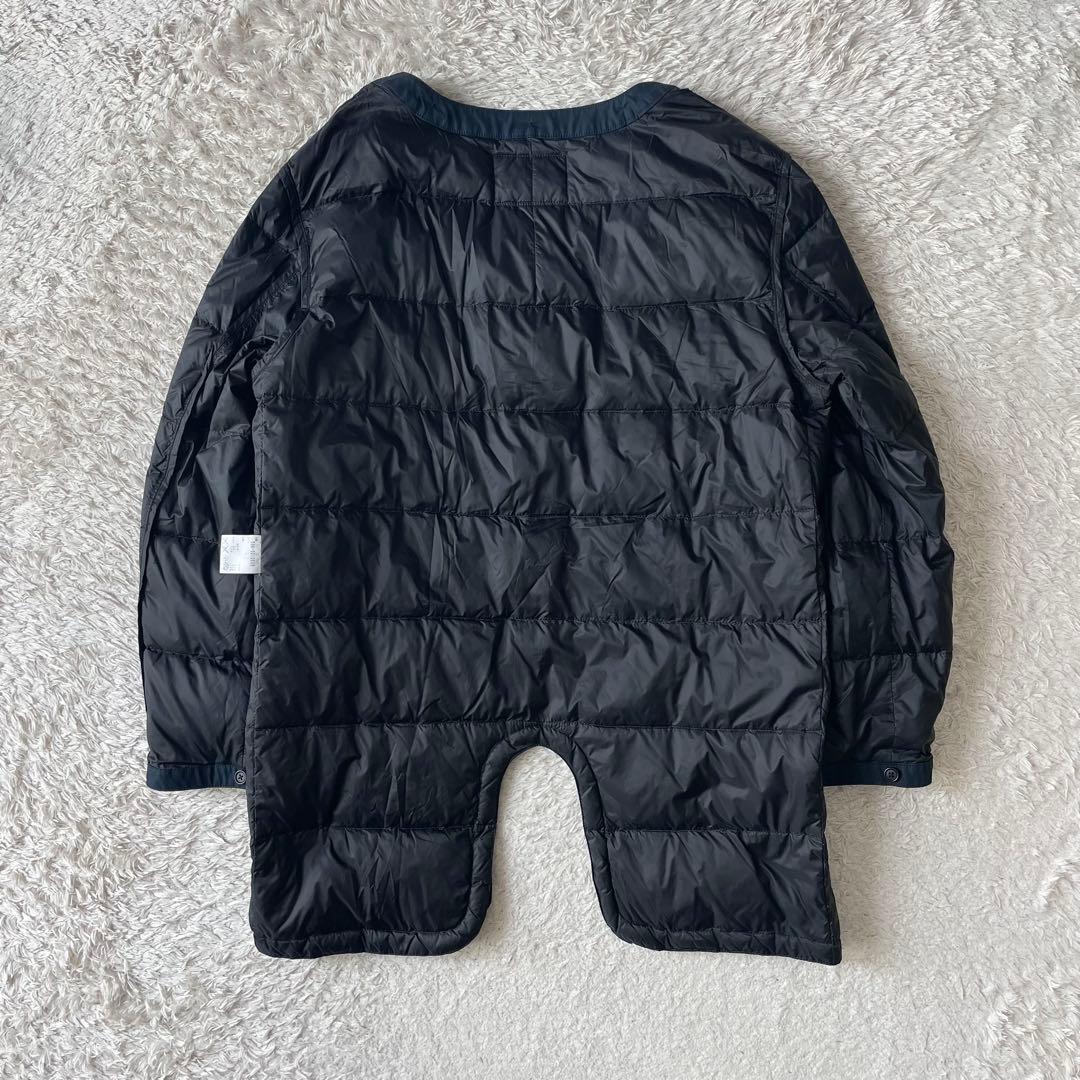 エムエイチエル MHL ダウンライナー付きステンカラーコート L 紺