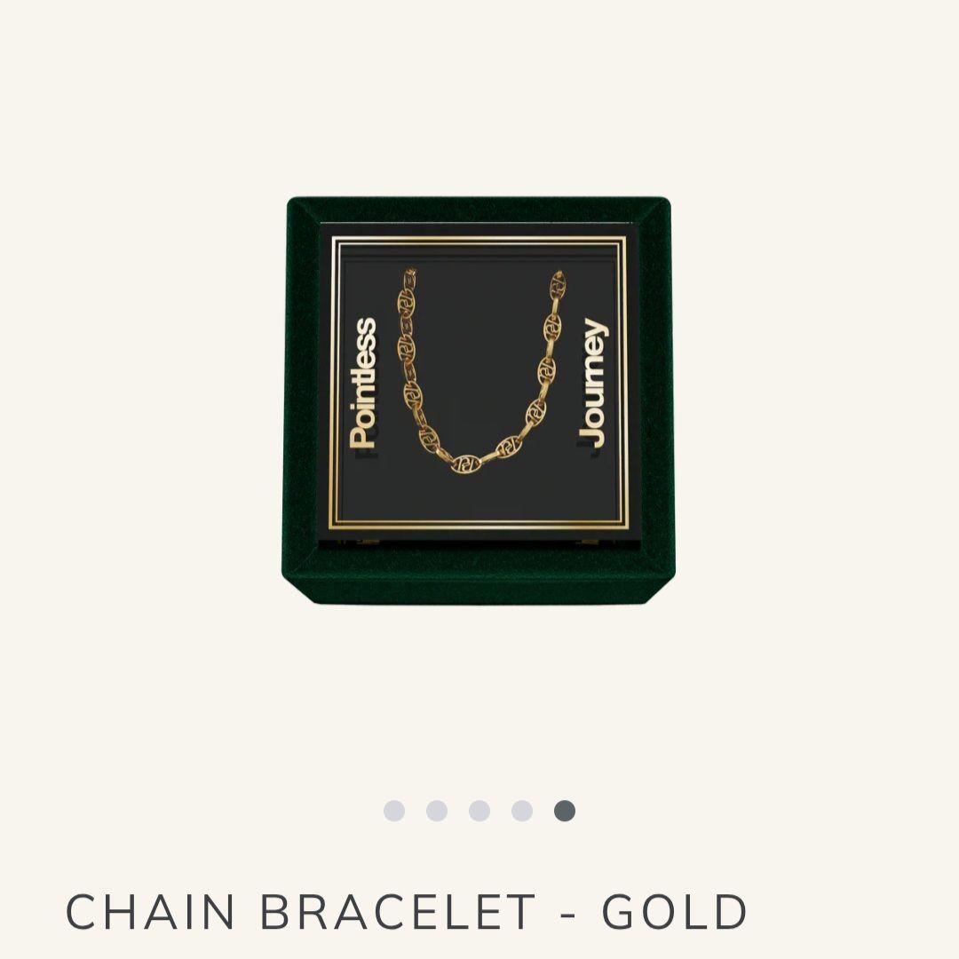 Pointless Journey　CHAIN BRACELET - GOLD