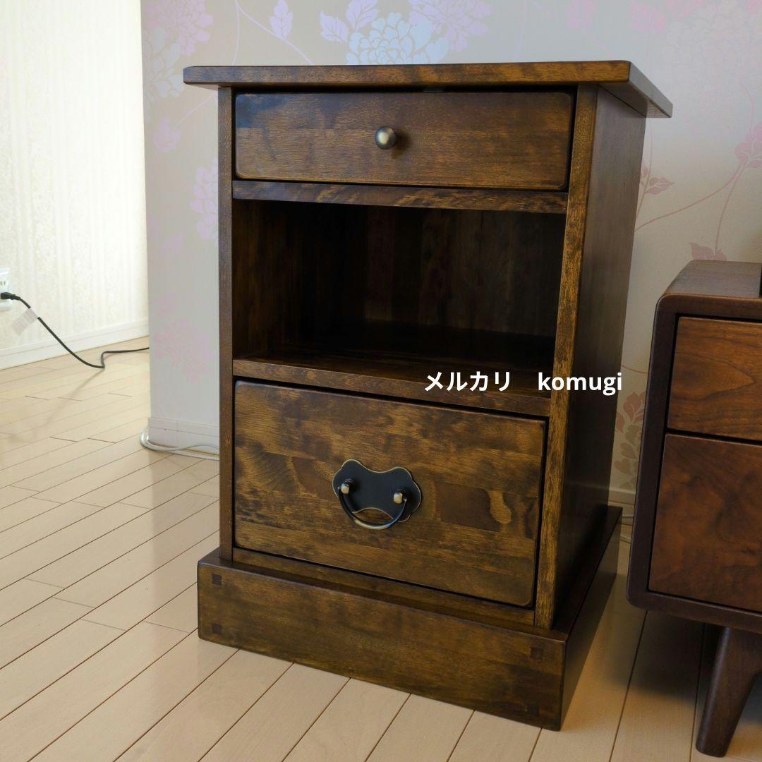 【美品】ローラアシュレイ ギャラット 2ドロワー サイドテーブル