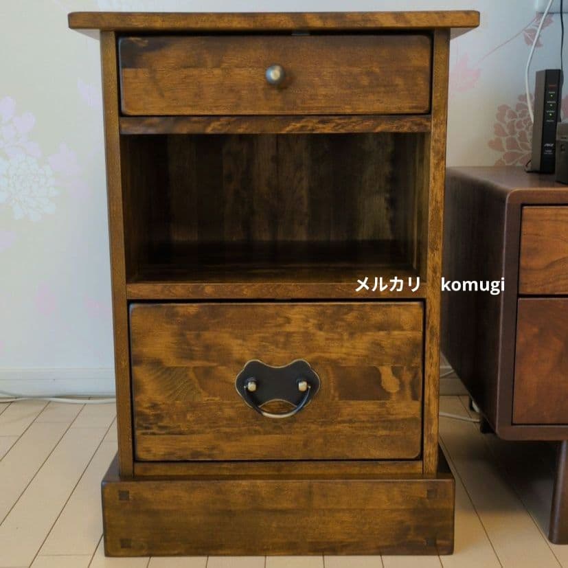 【美品】ローラアシュレイ ギャラット 2ドロワー サイドテーブル