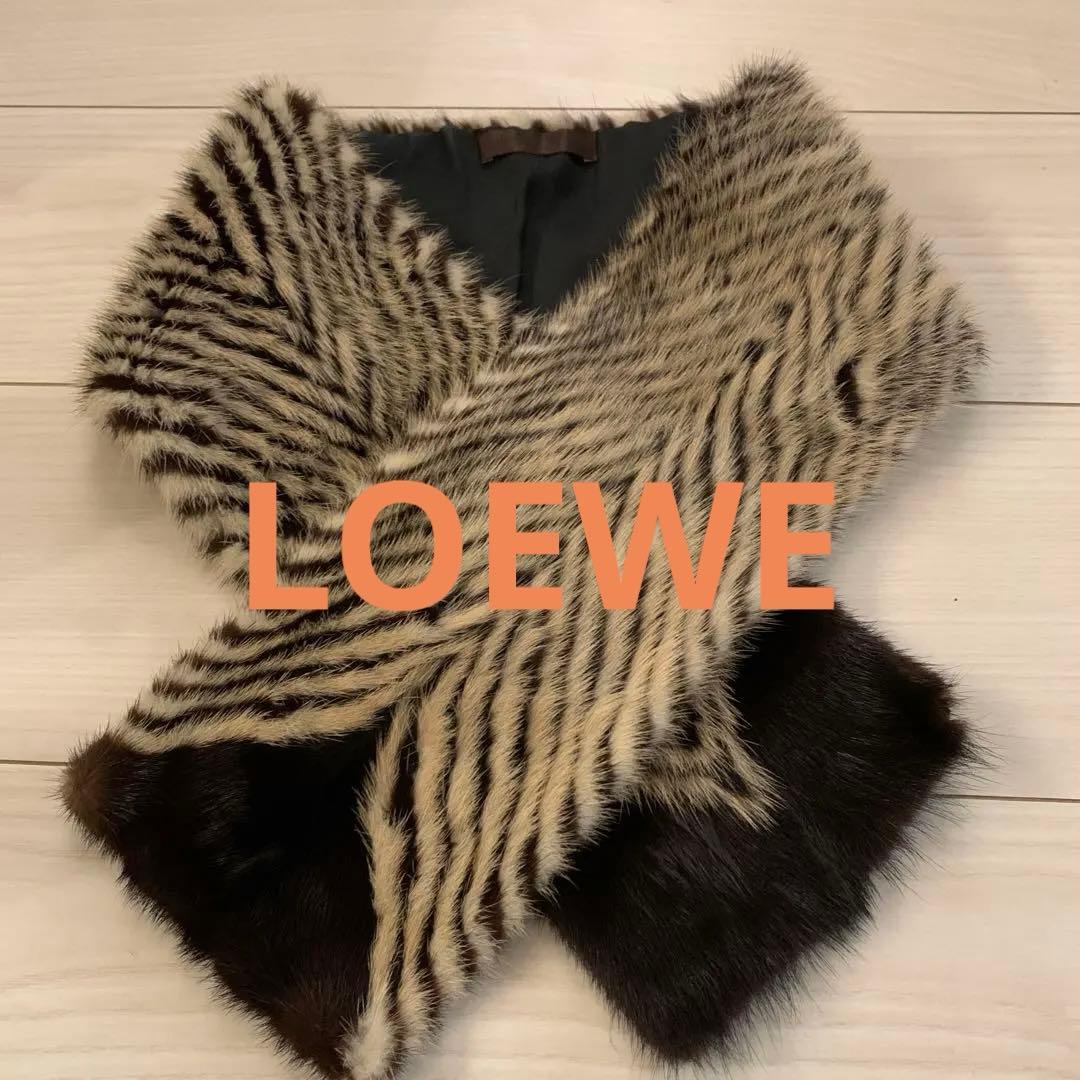LOEWE ファーマフラー
